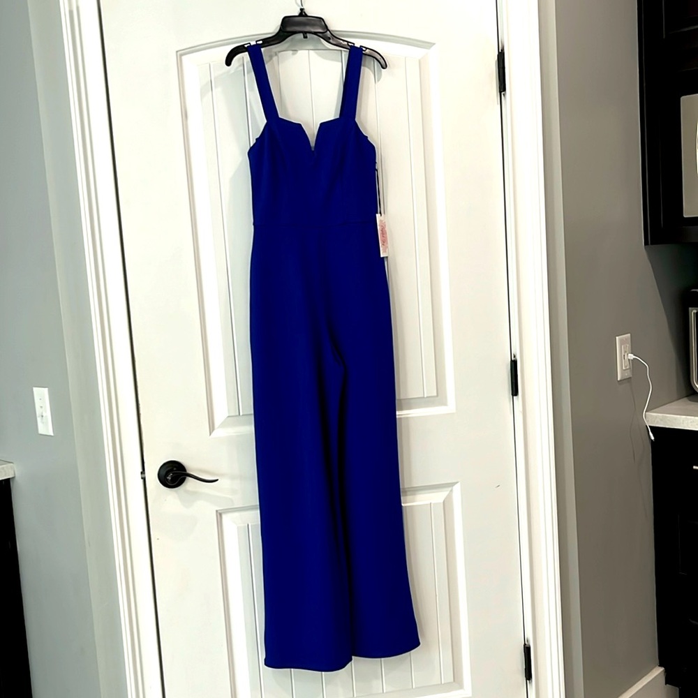 Crystal Sky dressy blue romper size X-Small